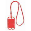 Silicone smartphone hanger      in red