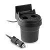 Car Charger Adapter in black