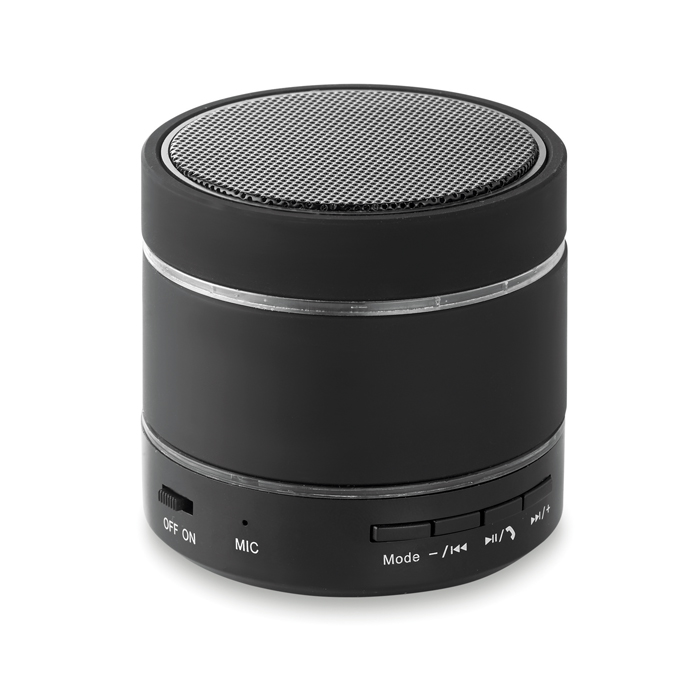 Bluetooth speaker w/ led light in black