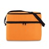 Cooler bag with 2 compartments in orange