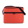 Cooler bag with 2 compartments in red