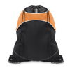 Drawstring Bag With Pocket in orange