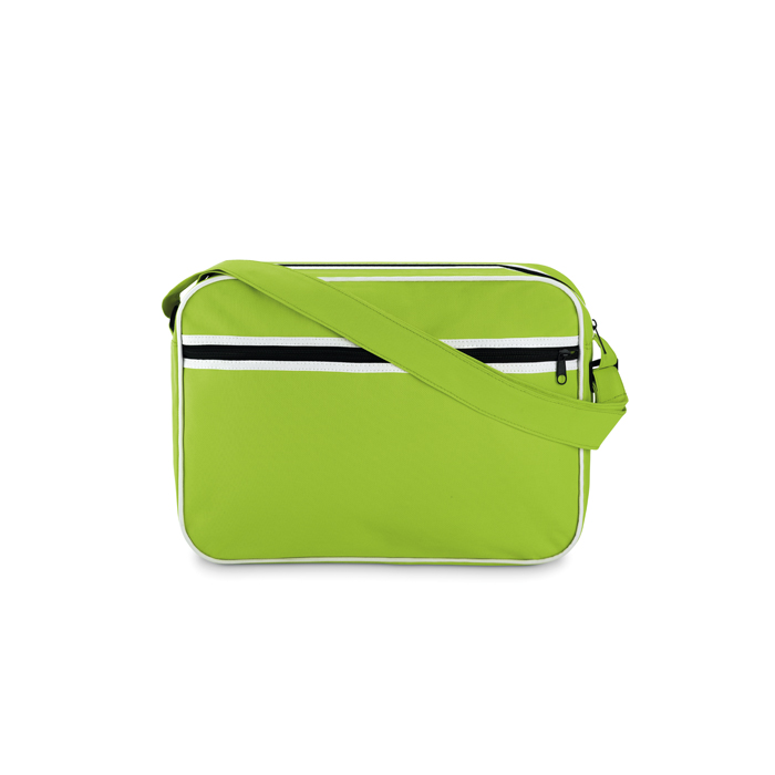Document bag in 600D polyester in lime