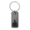 Key Ring With Thumbs Up in black