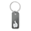 Key Ring With Thumbs Up in white