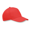Polyester 5 Panel Cap in red