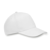 Polyester 5 Panel Cap in white