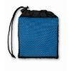 Sports towel with pouch in royal-blue