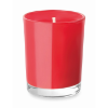 Scented candle in glass         in red