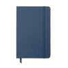 Two tone fabric cover notebook in blue