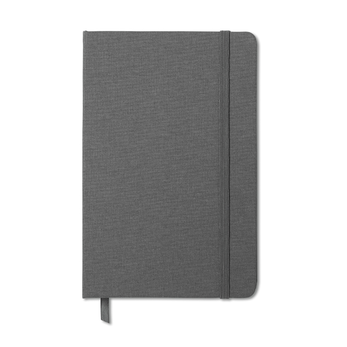 Two tone fabric cover notebook in grey