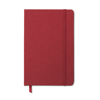 Two tone fabric cover notebook in red