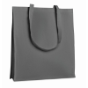 Shopping bag with gusset        in grey