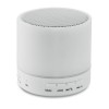 Round wireless speaker LED in white