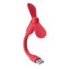 Portable USB fan in red