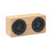Wireless speaker 2x3W 400 mAh in wood