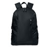 Polyester laptop backpack in Black