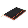 A5 Paper cover notebook lined in orange