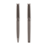 Metal Ball Pen And Roller Set in brown