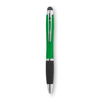 Twist ball pen with light       in green