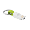Key Ring Micro Usb Cable in lime