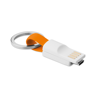 Key Ring Micro Usb Cable in orange