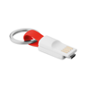 Key Ring Micro Usb Cable in red