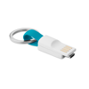 Key Ring Micro Usb Cable in turquoise