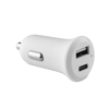 Type C Car Charger in white