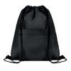 210D Polyester drawstring bag in Black