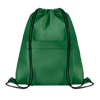 210D Polyester drawstring bag in green