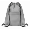 210D Polyester drawstring bag in grey