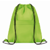 210D Polyester drawstring bag in lime
