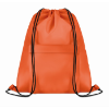 210D Polyester drawstring bag in orange