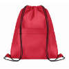 210D Polyester drawstring bag in red