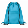 210D Polyester drawstring bag in turquoise