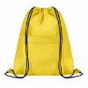 210D Polyester drawstring bag in yellow