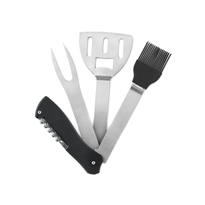 5 Barbecue Tools in black