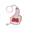 1M Tape And Opener Key Ring in red