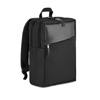 600D 2 tone computer backpack in black