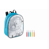 Backpack with 5 markers in turquoise