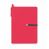 Recycled notebook in red