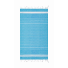 Beach towel cotton in turquoise