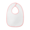 Baby bib in cotton in baby-pink
