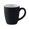 Ceramic coloured mug 300 ml in black