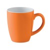 Ceramic coloured mug 300 ml in orange