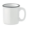 Ceramic vintage mug 240 ml in White
