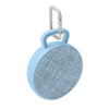 Fabric Round Bluetooth Speaker in baby-blue