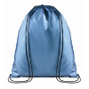 Drawstring bag shiny coating in blue