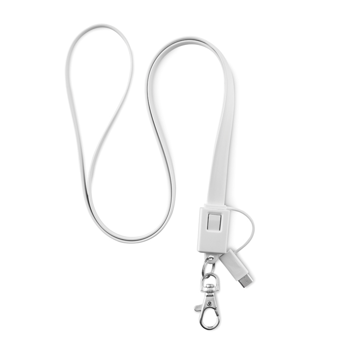 Lanyard Cable in white